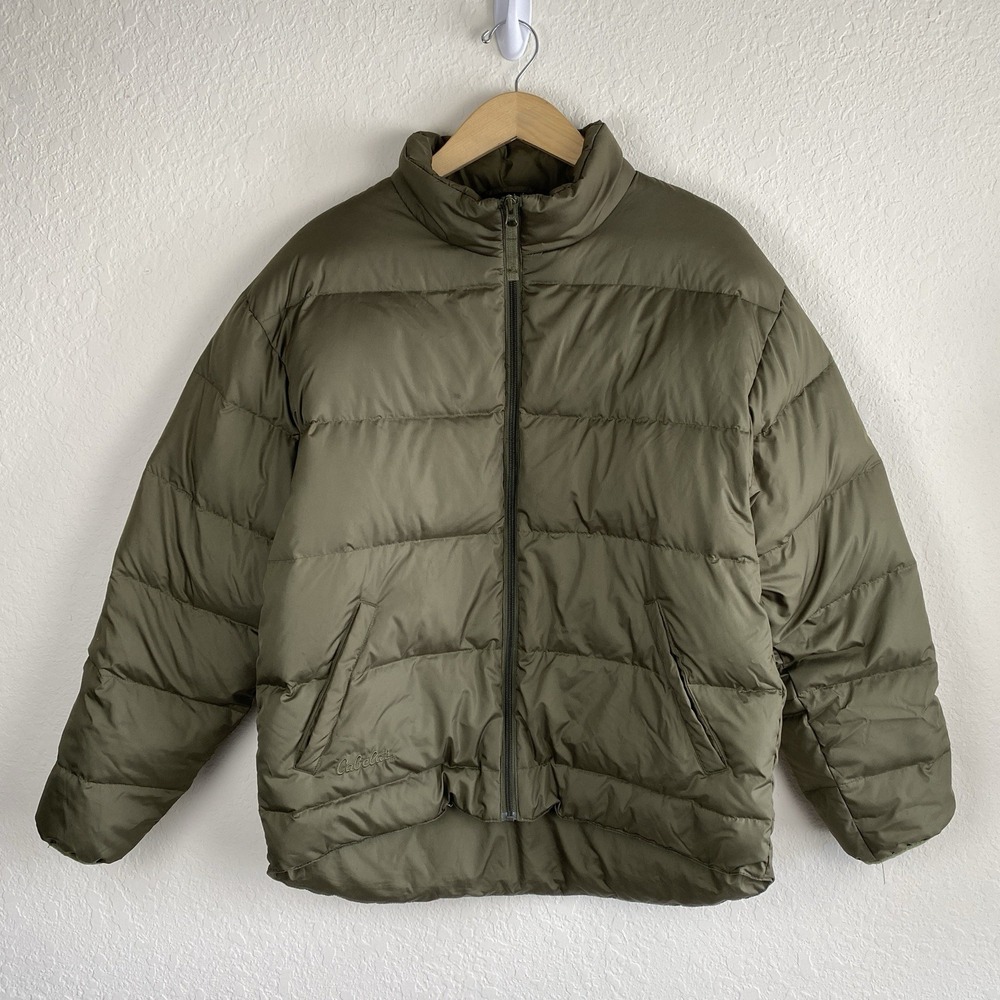 Cabelas Premier Northern Goose Down Puffer Coat Mens M 550 Power Fill Packable